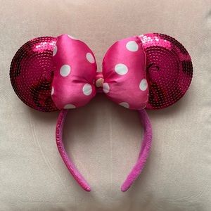 Pink Sequins Disney Parks Minnie Ears